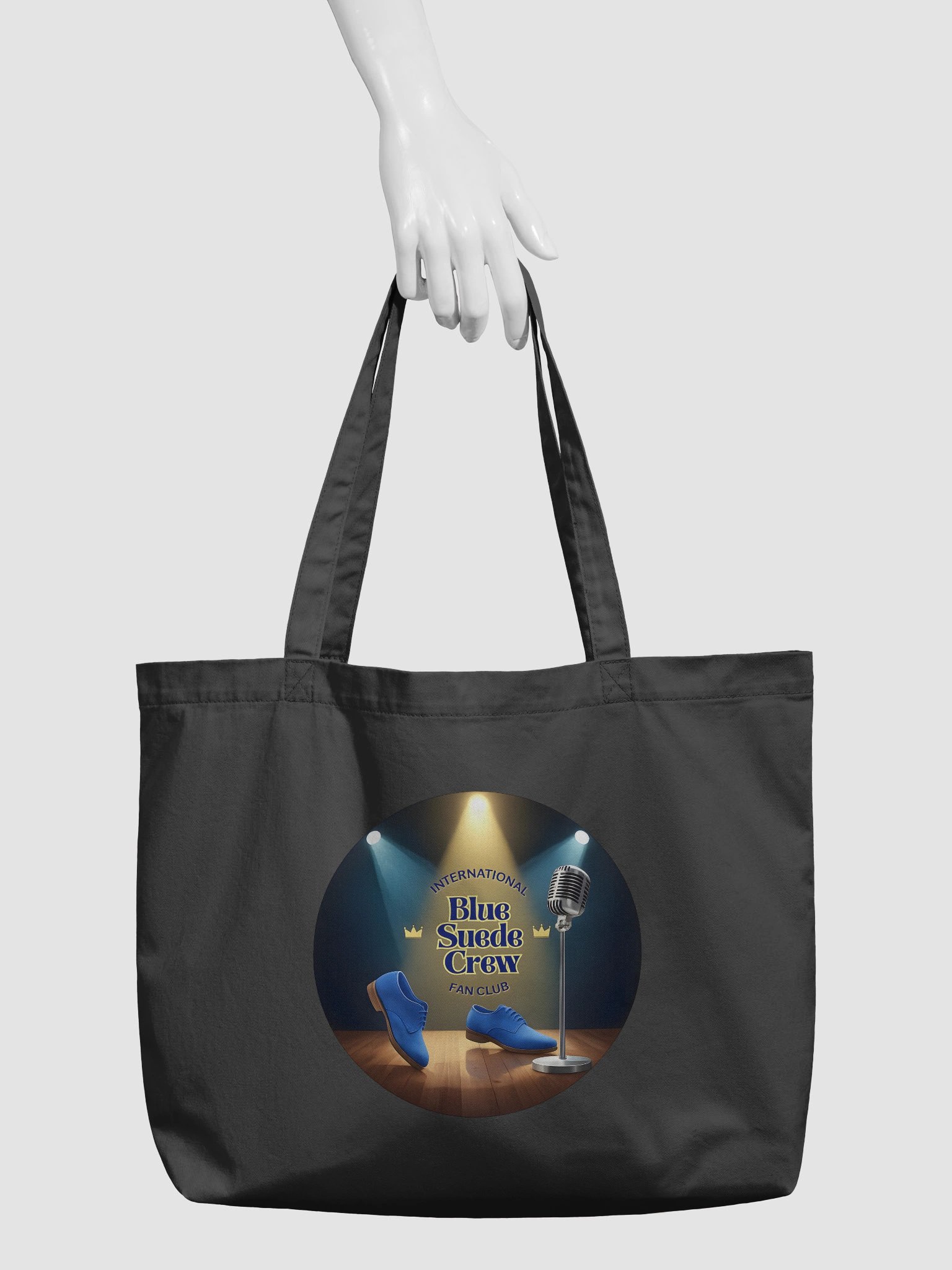 Vintage Blue Suede Stage Tote Bag product image (5)