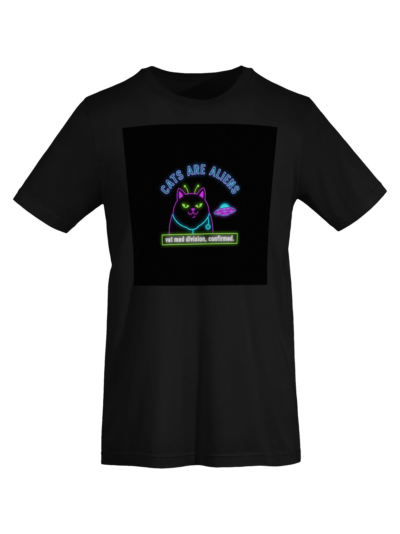 Cats Are Aliens, Vet Med Division, Confirmed Tee product image (5)