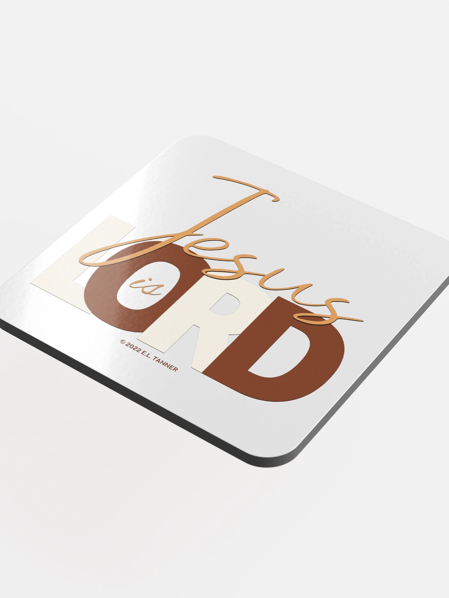 Jesus is Lord, Brown Coaster product image (4)