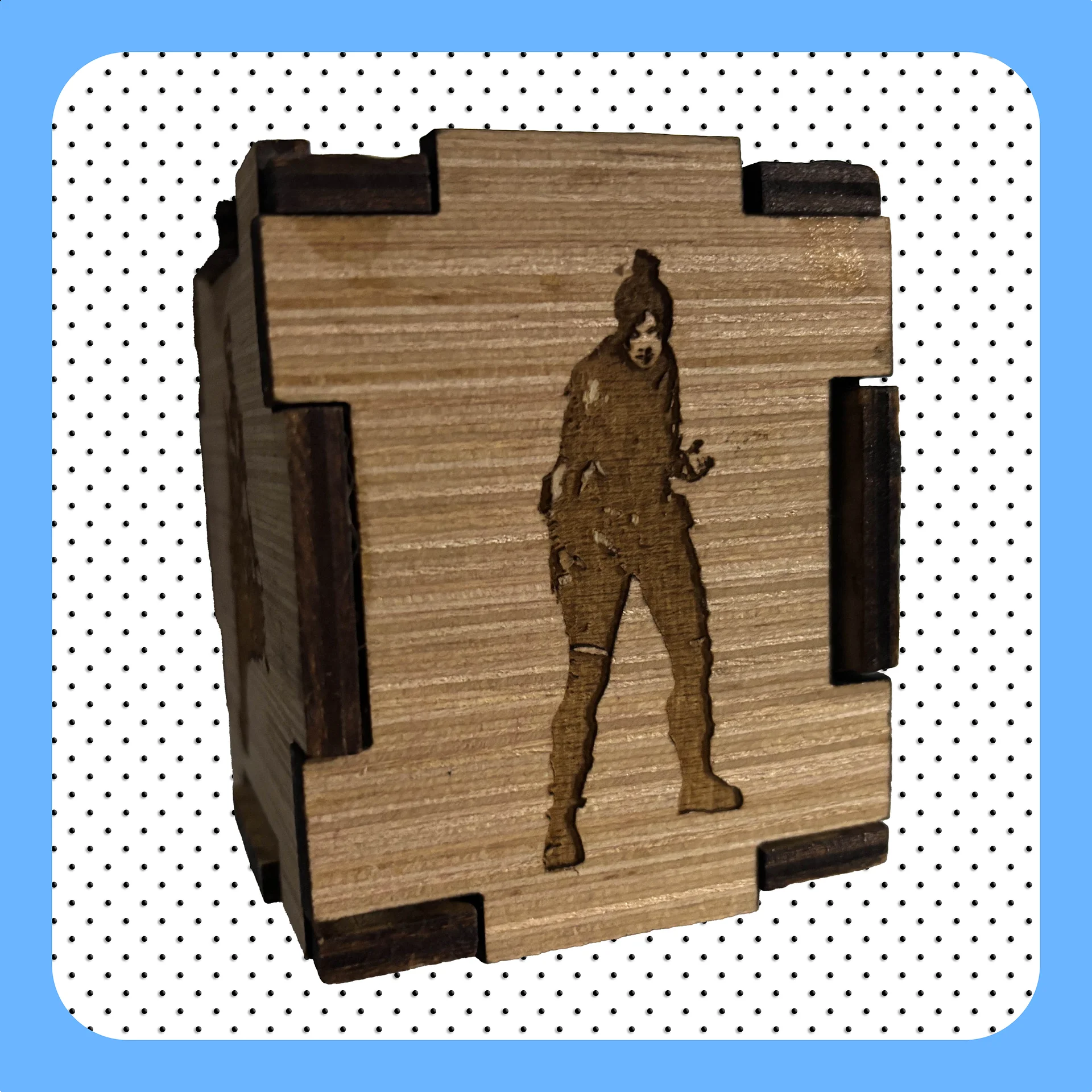 Wood Burned Apex Legends Cube product image (4)