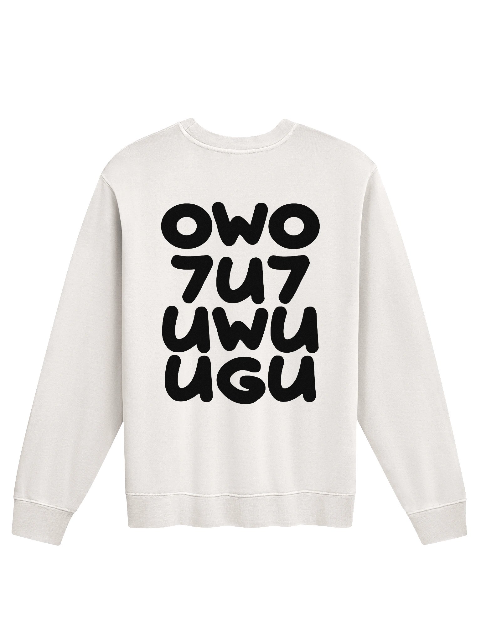 UGU.EXE Premium Sweatshirt — White Edition product image (2)