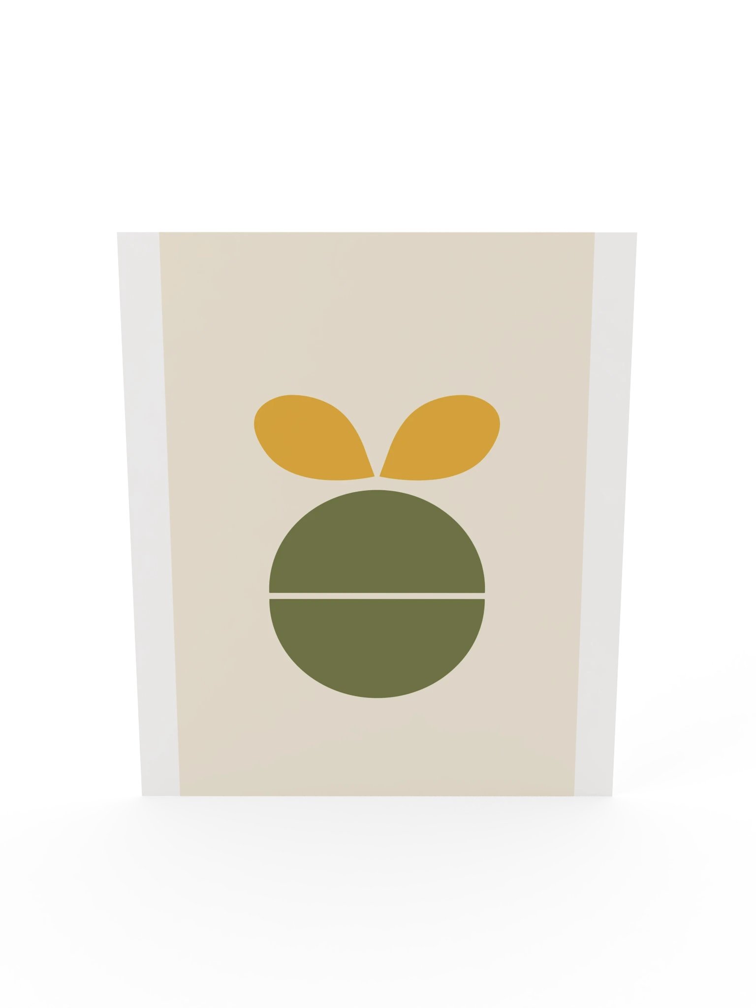 Retro Sprout Print | Olive and Mustard Bathroom Wall Art product image (7)