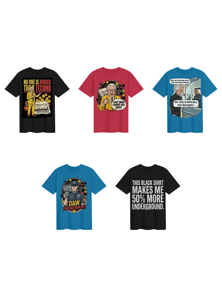The Techno Memist 5-Shirt Power Bundle product image (2)