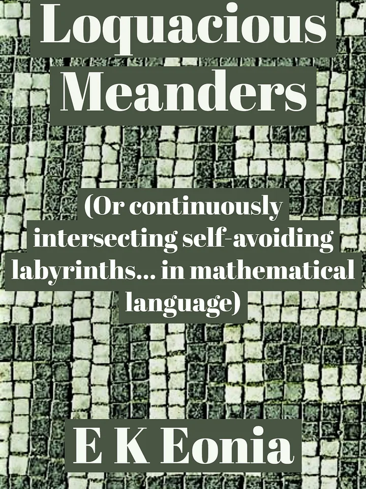 Loquacious Meanders Poetry (Or continuously intersecting self-avoiding labyrinths… in mathematical language) product image (1)
