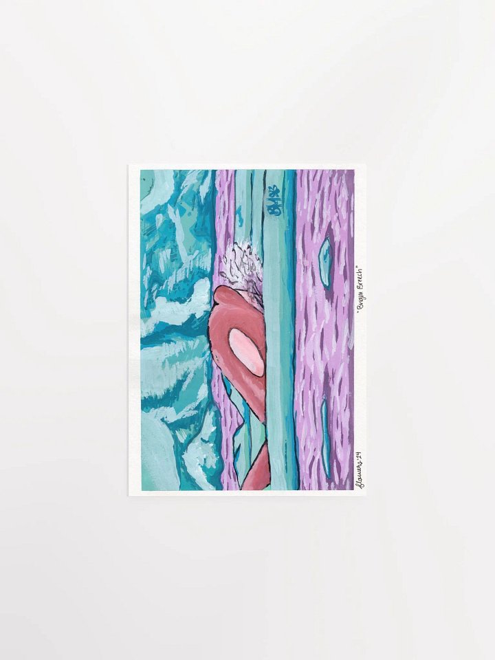 vaporwave arctic orca - gouache - print product image (2)