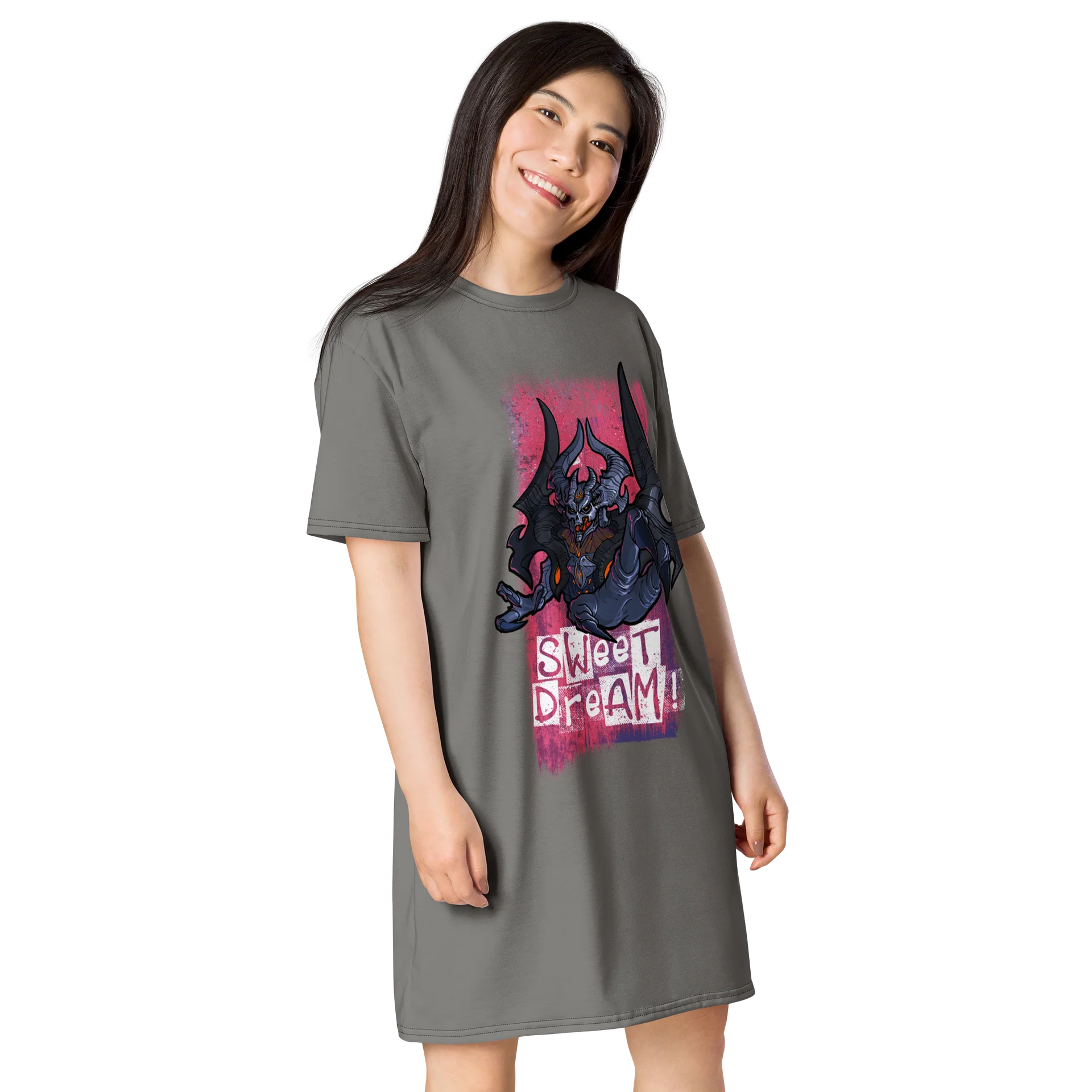 NIGHT TERROR: "Sweet Dreams!" Women's T-Shirt Dress product image (5)