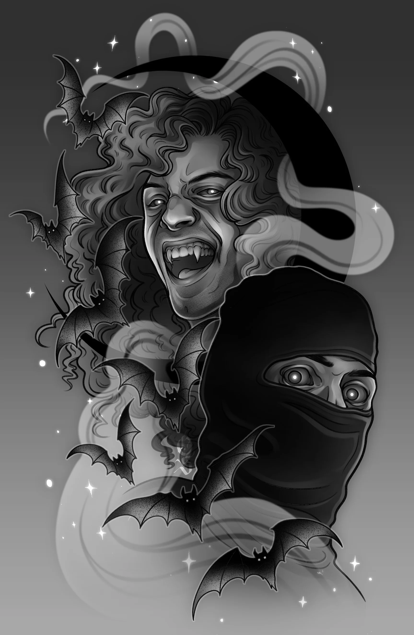 NSP Halloween PRINT (B&W) product image (1)