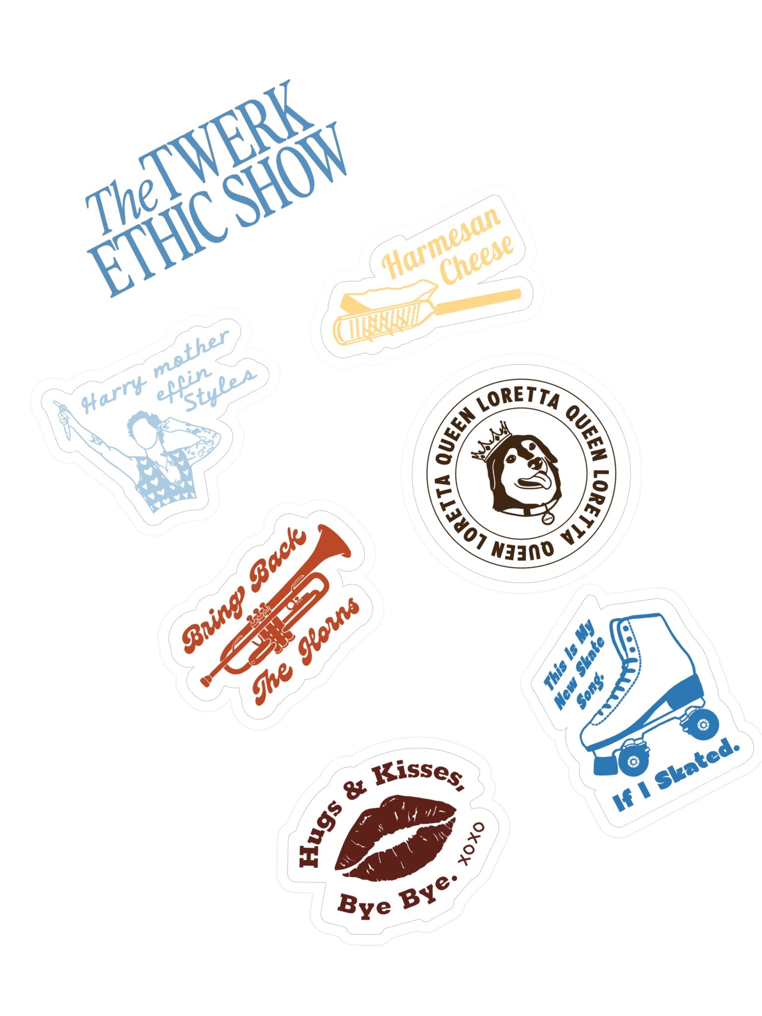 Iconic TTES Phrases Sticker Sheet #1 product image (1)