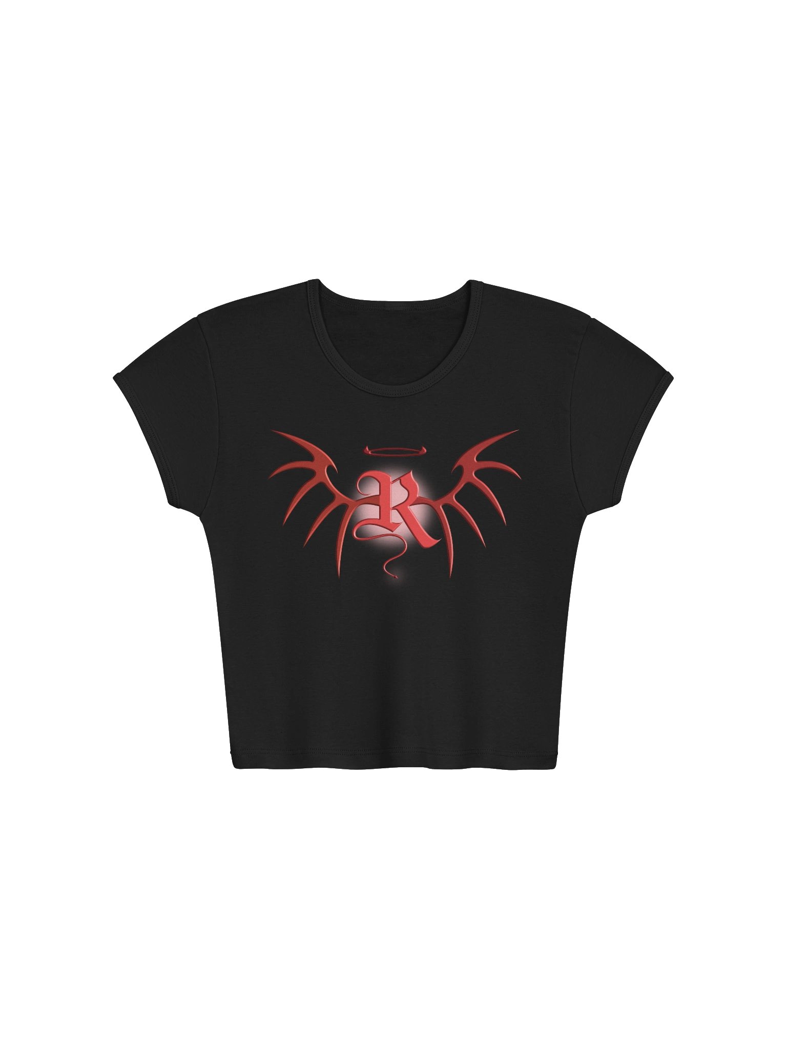 RafaZafar Logo Crop Top (Red) product image (3)