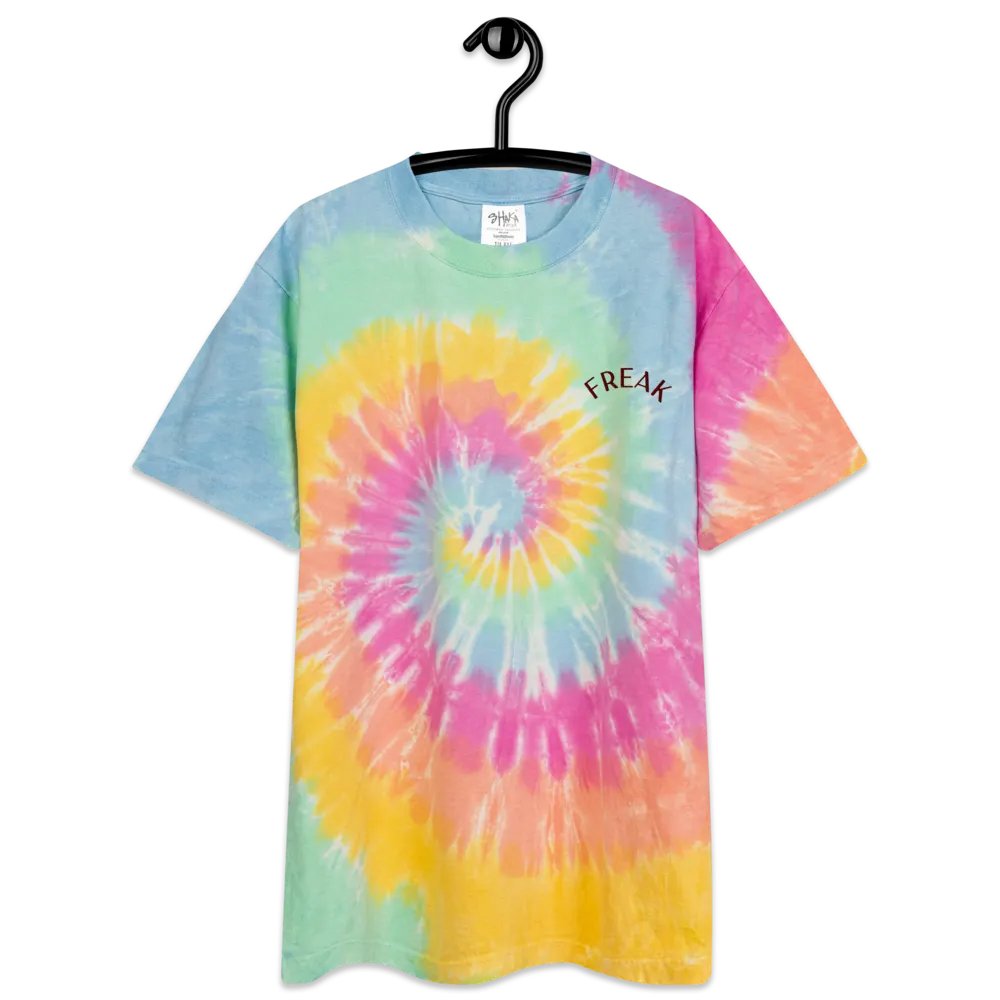 FREAK (Sherbet Pastel) - Oversized Tie-Dye T-Shirt product image (4)