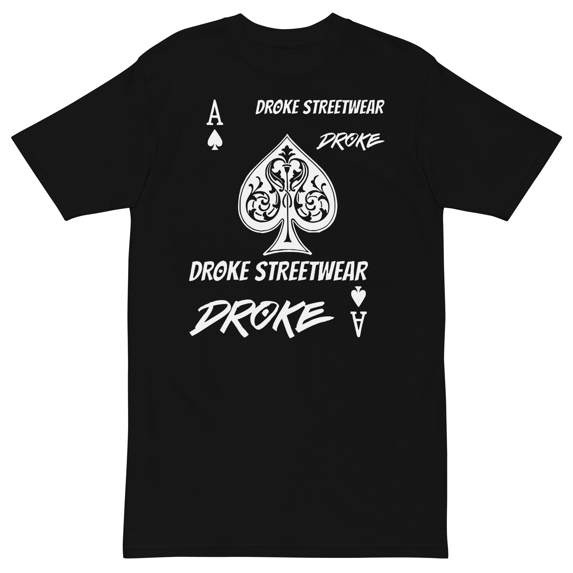 DROKE - White Deluxe Ace of Spades T-shirt product image (2)