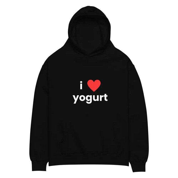 unisex "i ❤ yogurt" oversized hoodie product image (2)