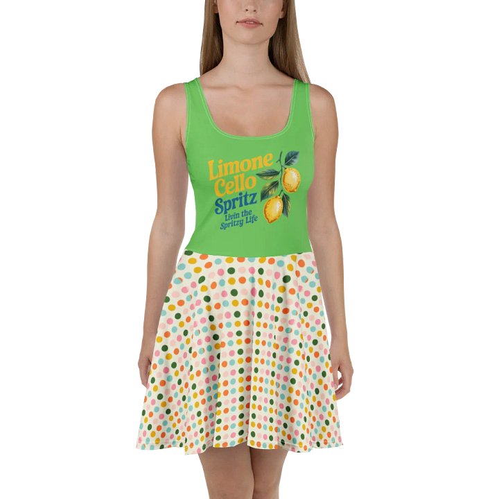 Limoncello Spritz All-Over Print Skater Sleeveless Skater Dress product image (1)
