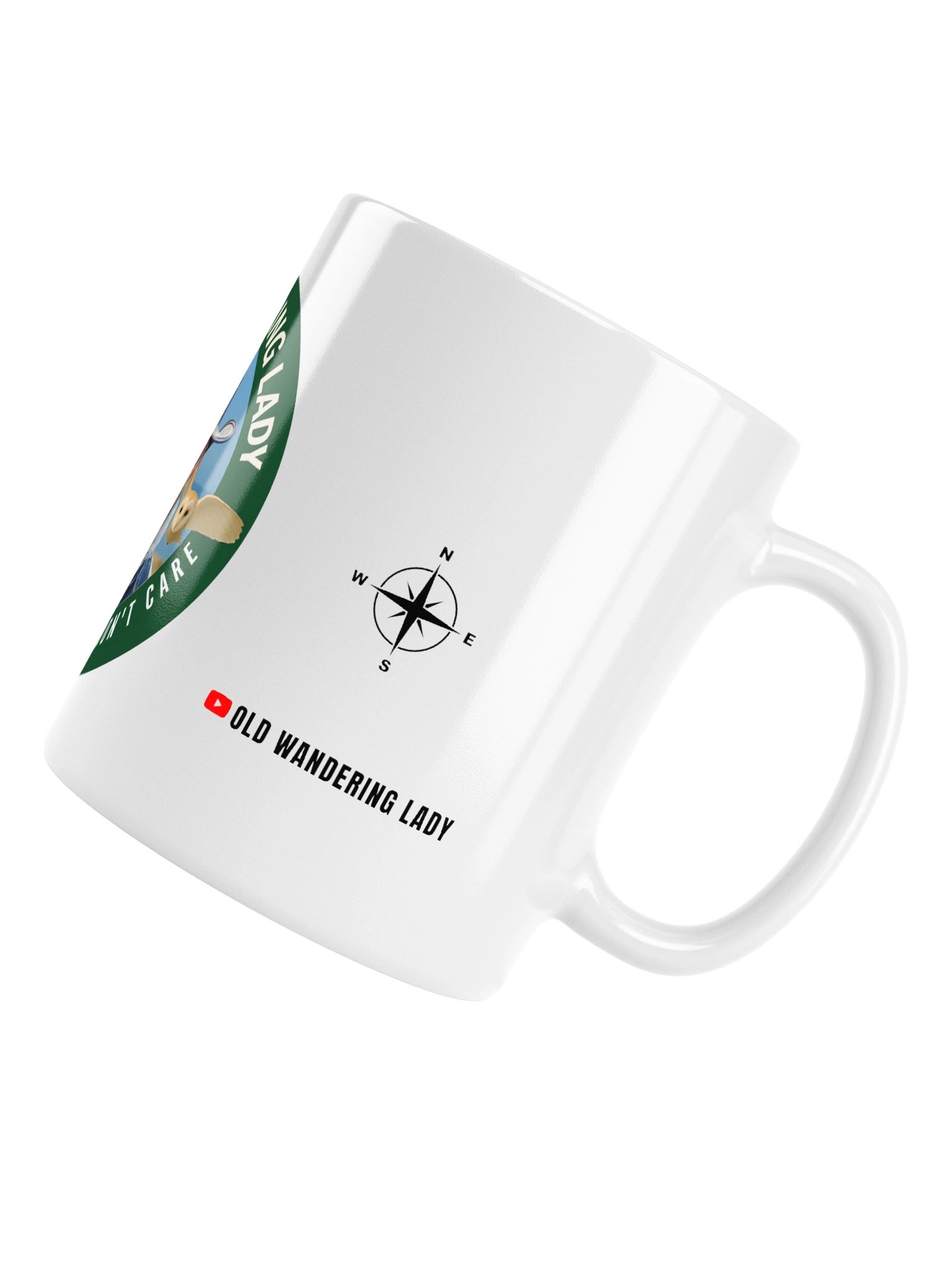 Old Wandering Lady “Silver Hair • Don’t Care” Mug product image (6)