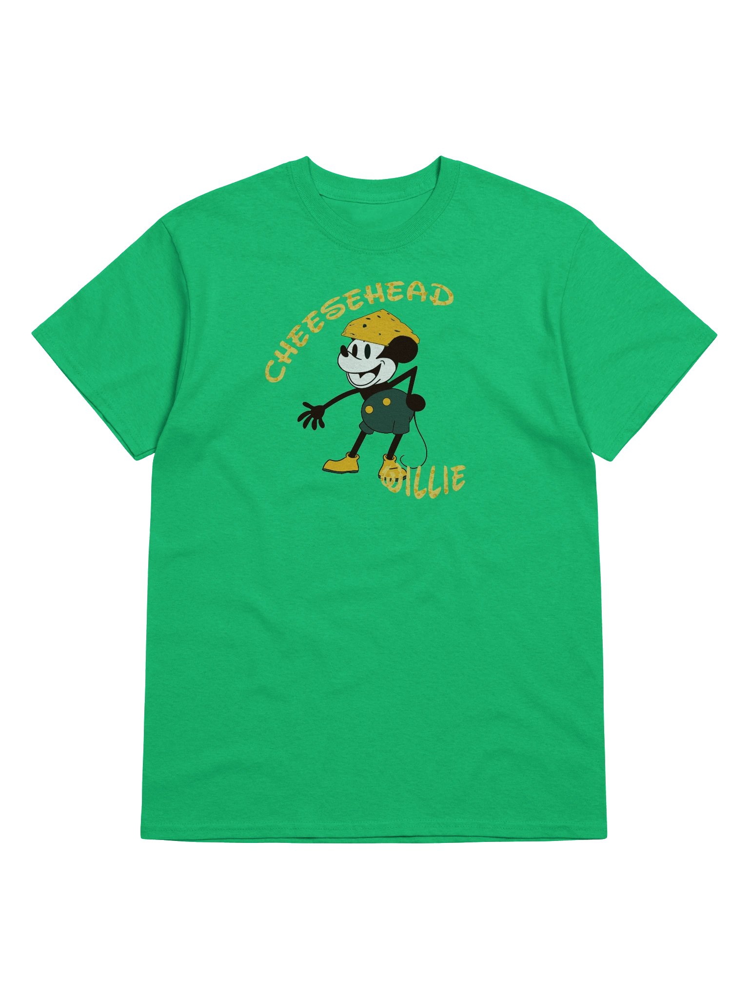Cheesehead Willie Cartoon T-Shirt product image (30)