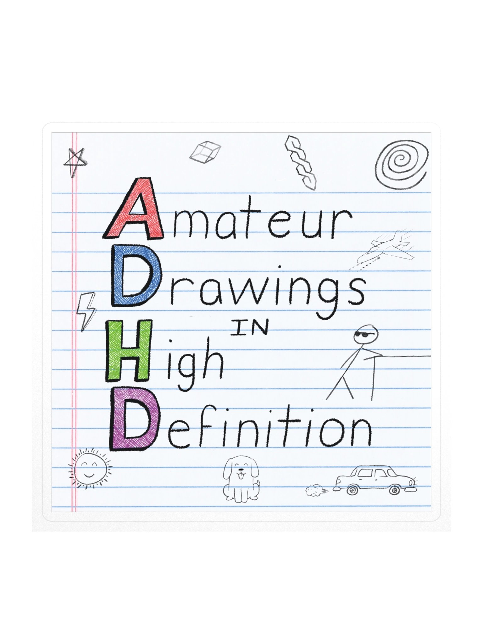 ADHD Avatar Sticker product image (1)