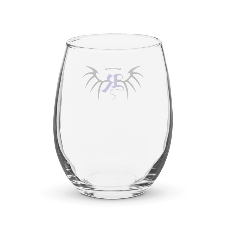 RafaZafar Logo Stemless Wineglass (blue) product image (2)