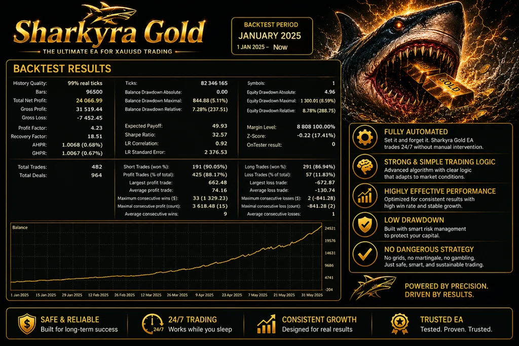 Sharkyra Gold MT5 Version 1.1 product image (5)