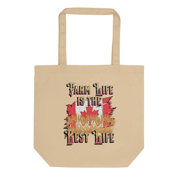Farm Life Is The Best Life Canada Flag Tote Bag product image (1)