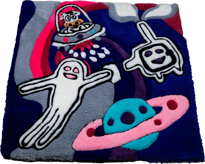 4' x 4' Rug: Please Pass The Milkyway Please product image (1)