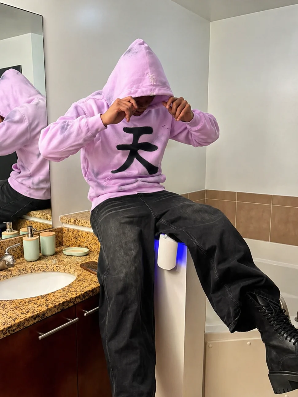 japanese "heaven" hoodie product image (2)