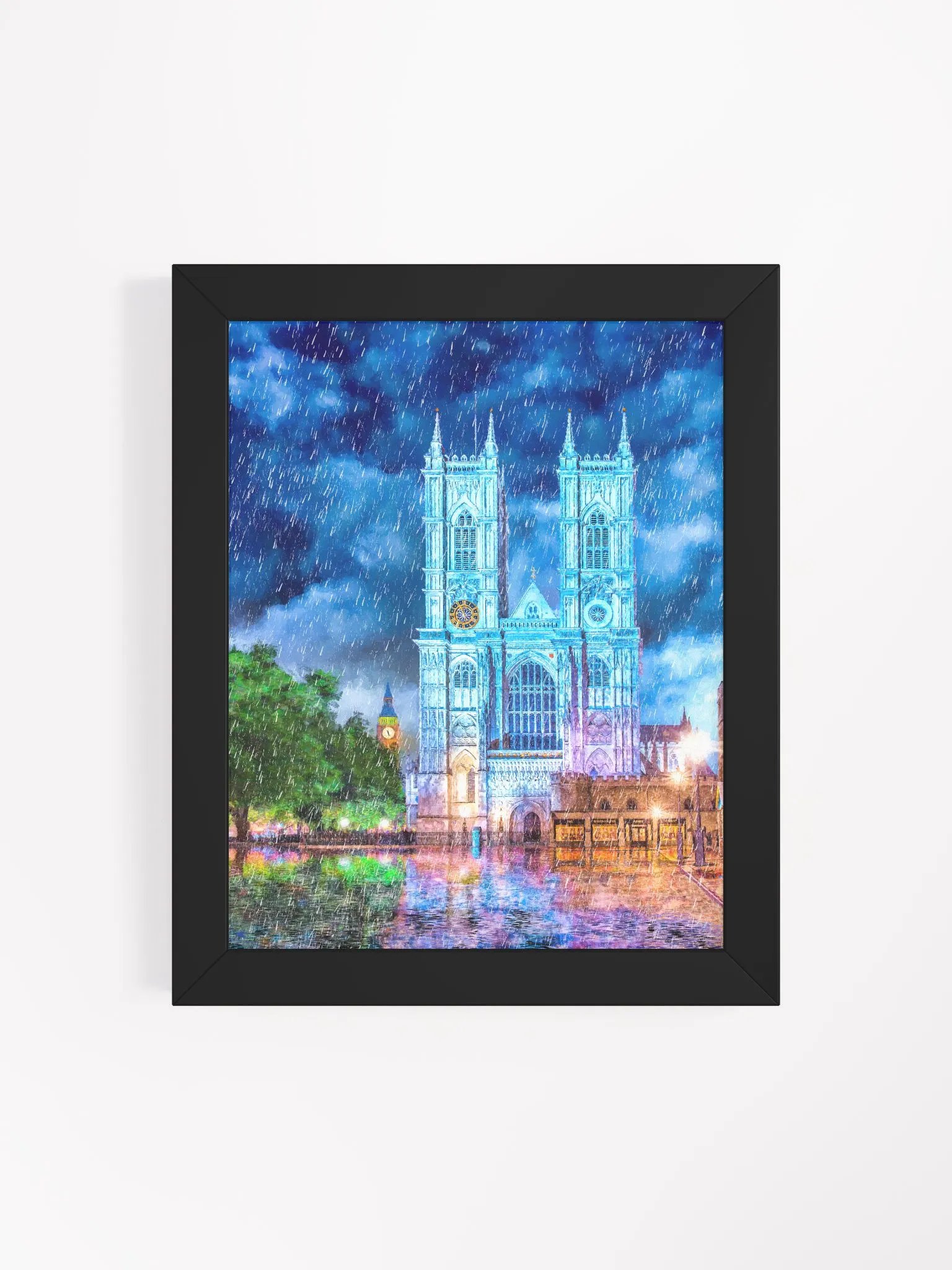 Westminster Abbey In The Rain Studio Framed Print product image (4)