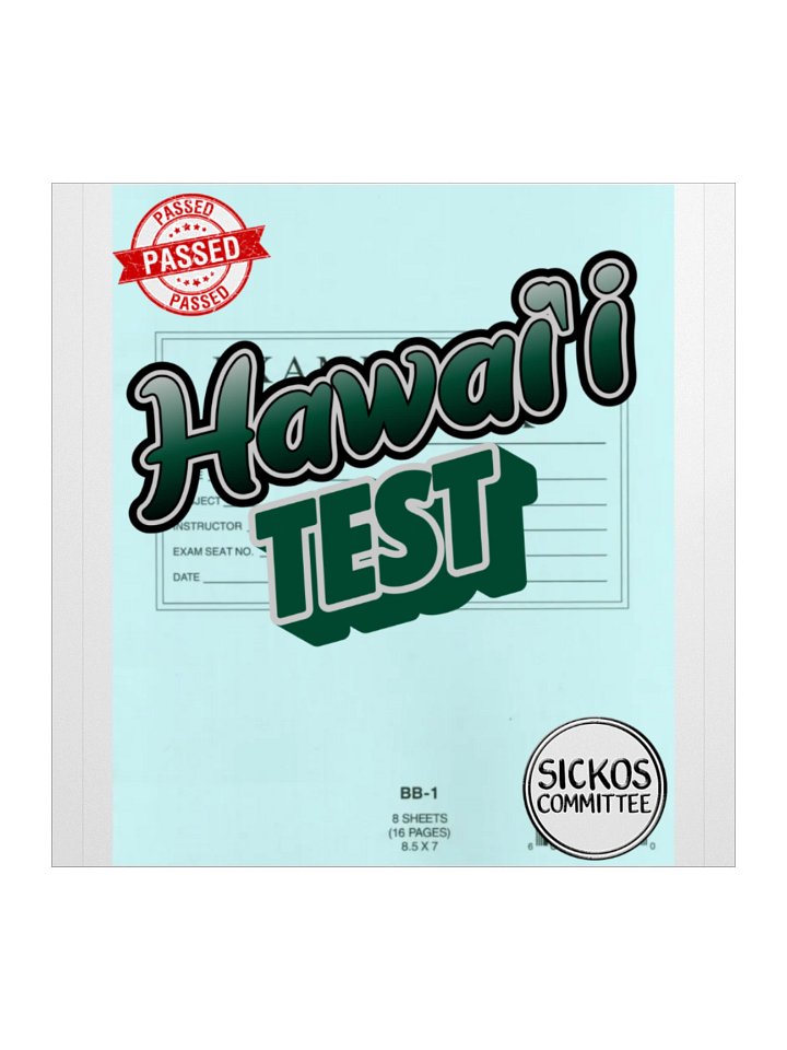 Hawaii Test Sticker product image (1)