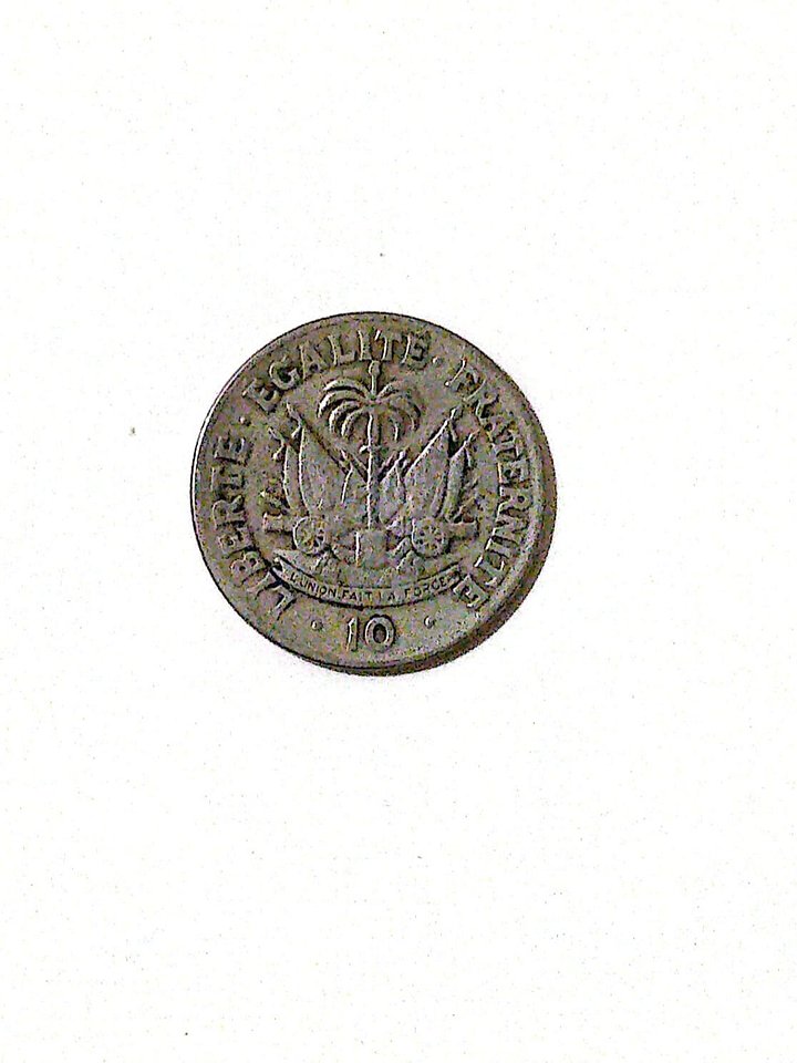 10 cent Haitian Gourde coin - François Duvalier (1958) product image (2)