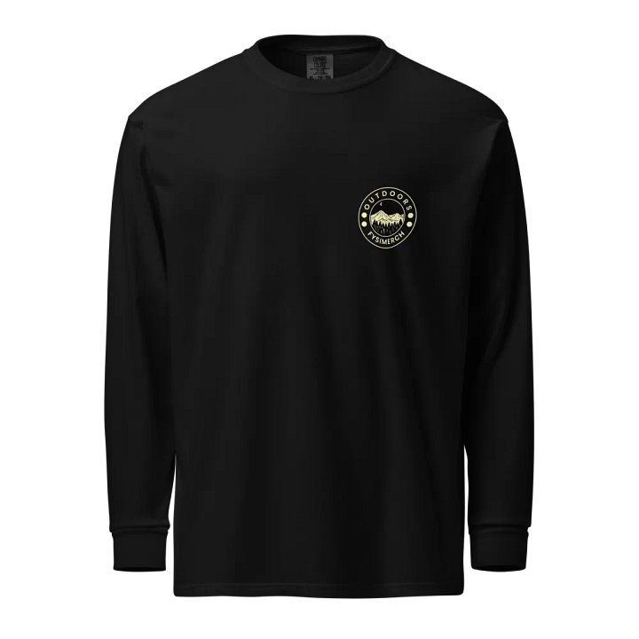 Outdoors Long Sleeve organic t-shirt product image (1)