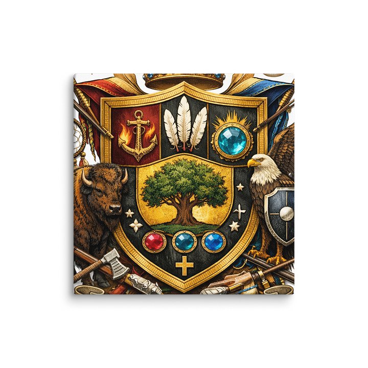 House of Saunders Heraldic Crest Canvas by Tiffany product image (36)