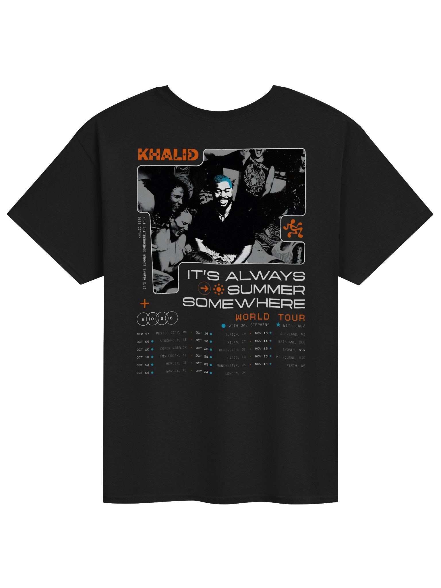 Official Khalid World Tour 2026 Tshirt product image (2)