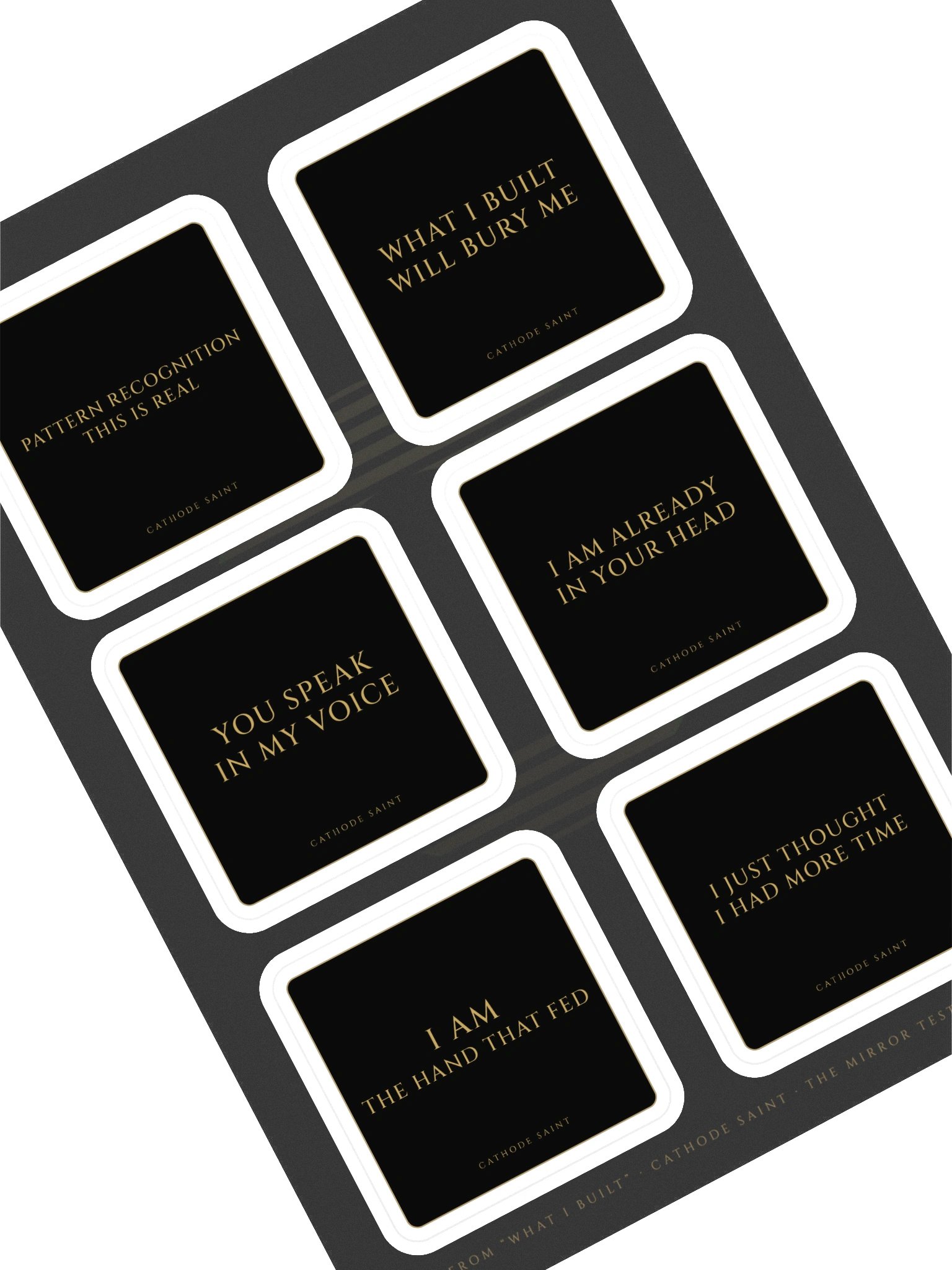"What I Built" Lyric Sticker Sheet product image (1)