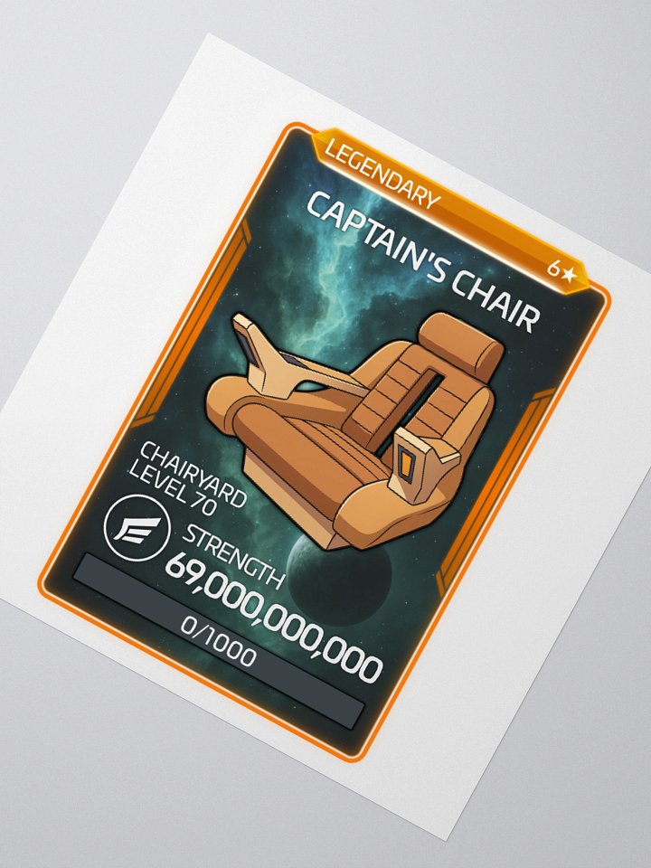 Legendary Captain's Chair Sticker product image (5)