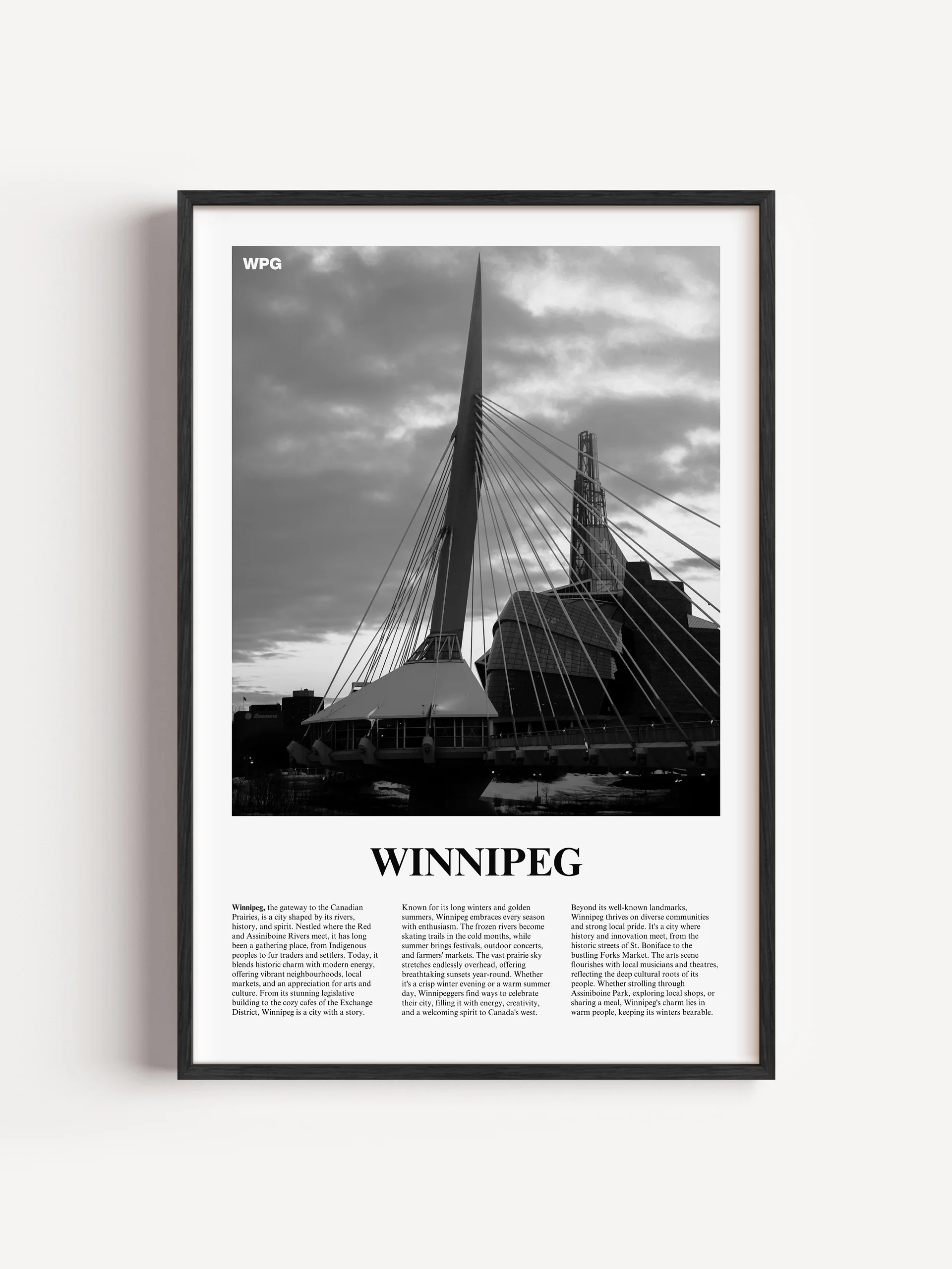 Winnipeg 01 Newspaper Poster product image (1)