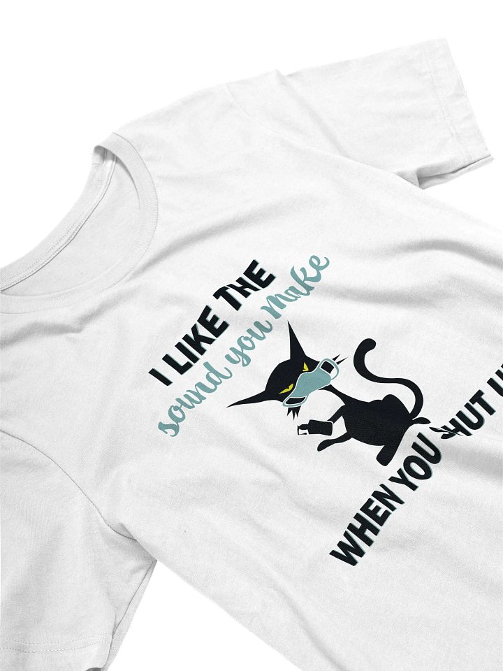 Sarcastic Cat Face Mask T-Shirt product image (2)