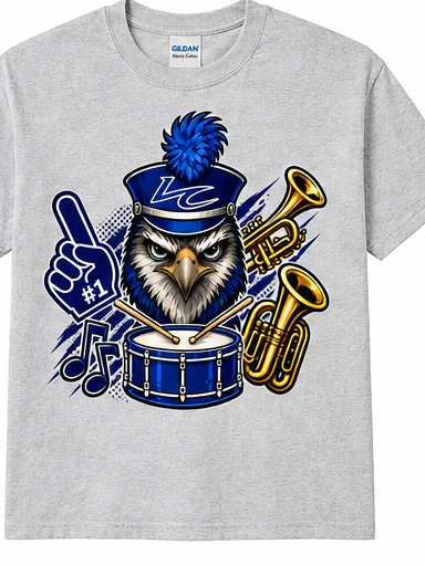 Drummer Hawk Gildan Blend T-shirt product image (1)