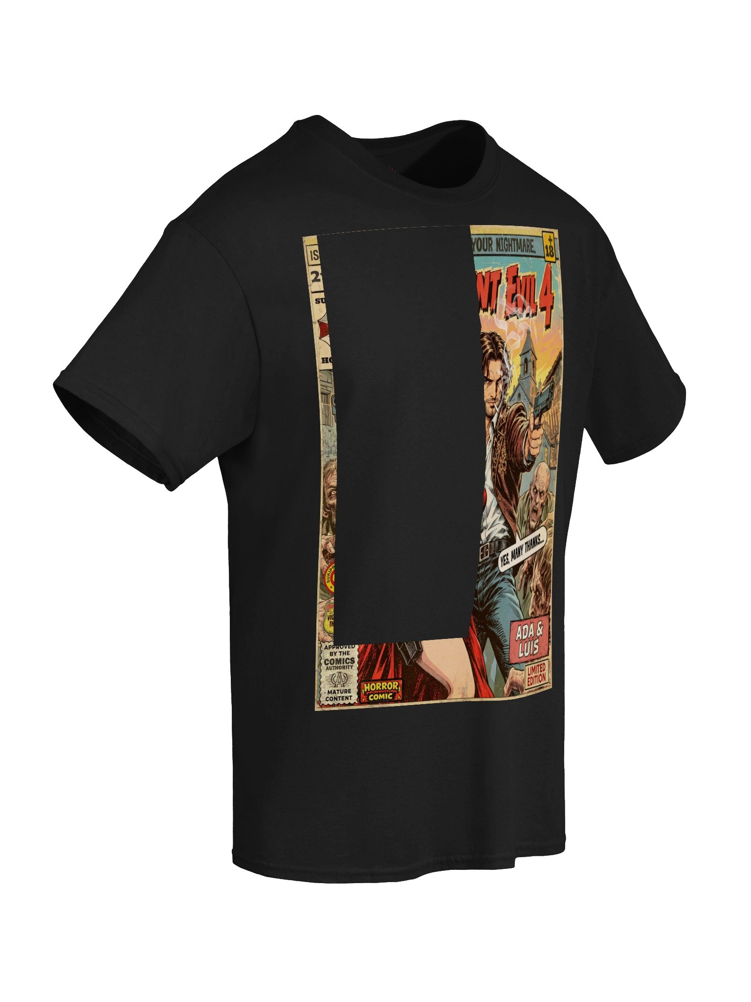 Ada & Luis Comic Art Gaming T-Shirt product image (6)