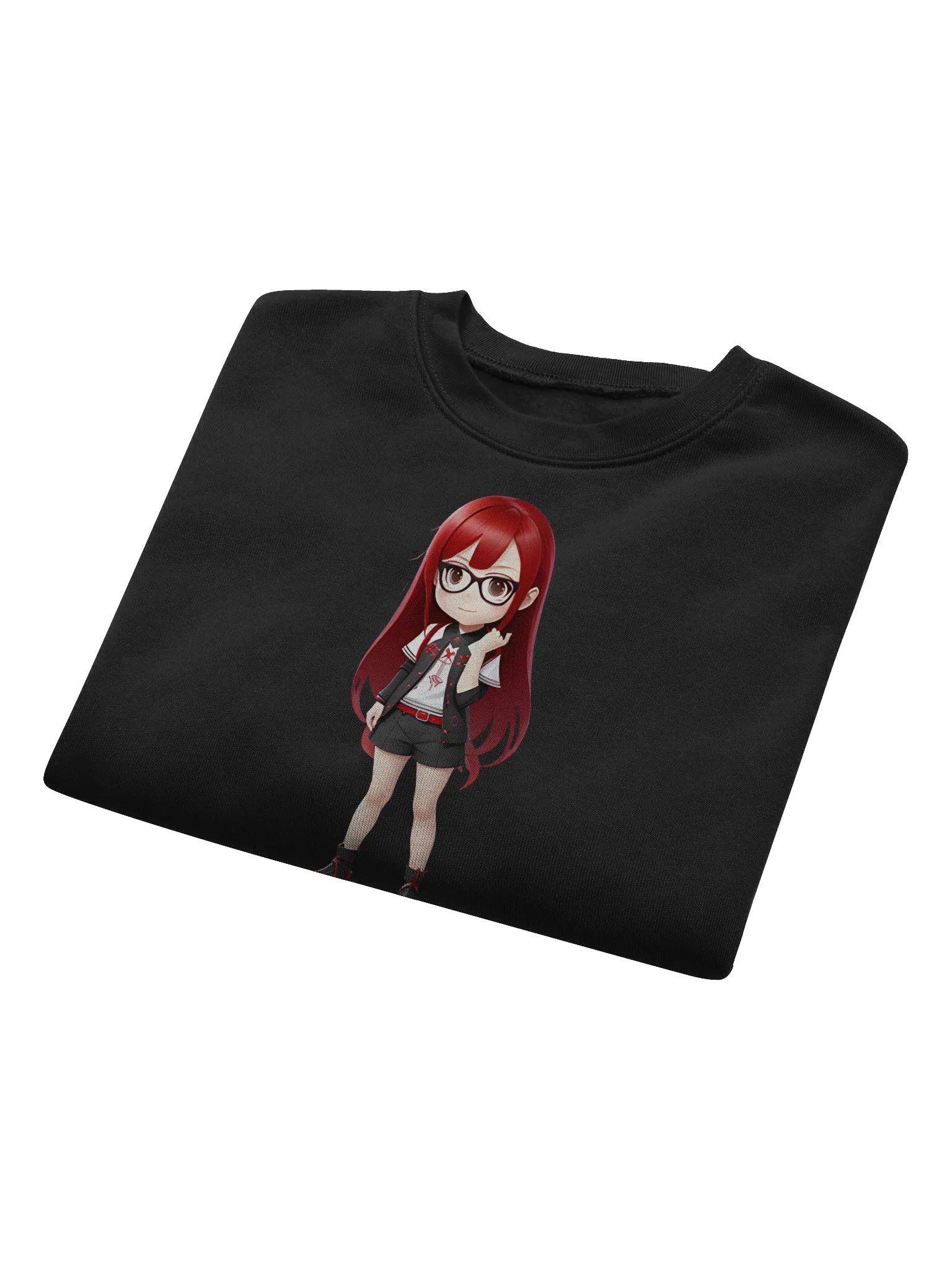 (Red CHIBI) K Crop Sweatshirt product image (8)
