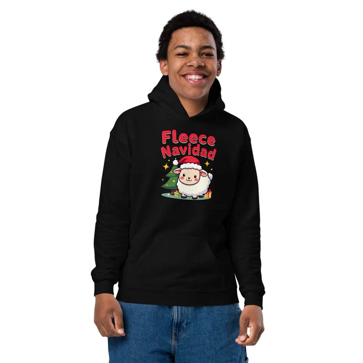 Fleece Navidad Youth Hoodie product image (5)