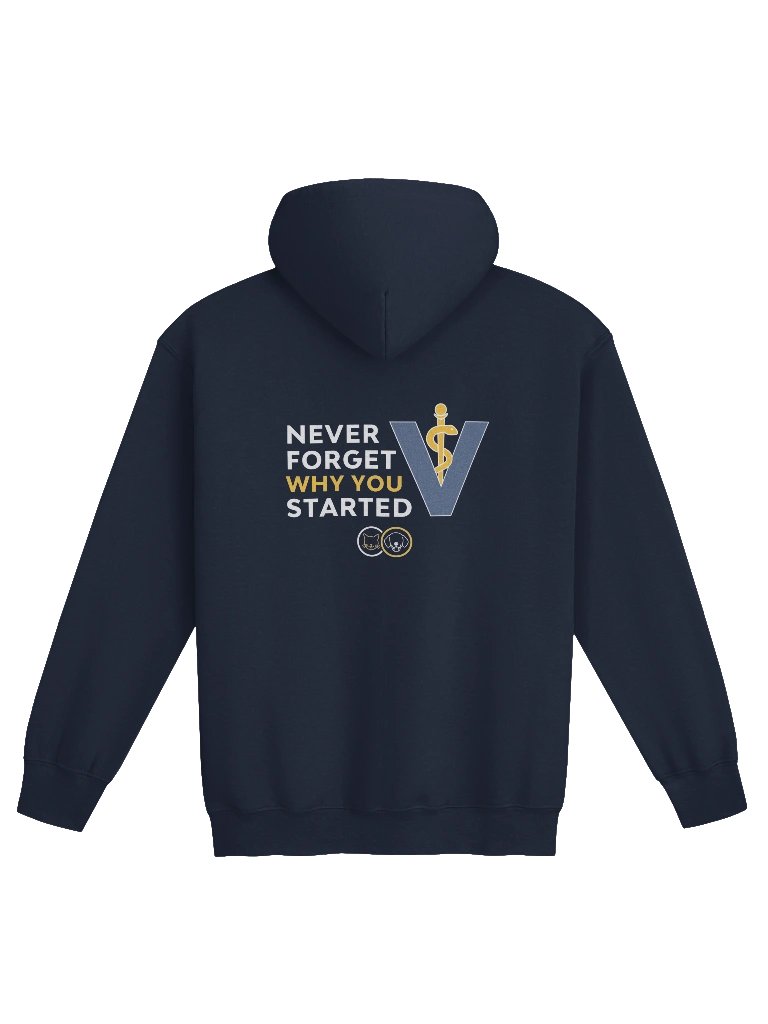 Veterinary Medicine - Never Forget Why You Started Navy Zip Up product image (2)