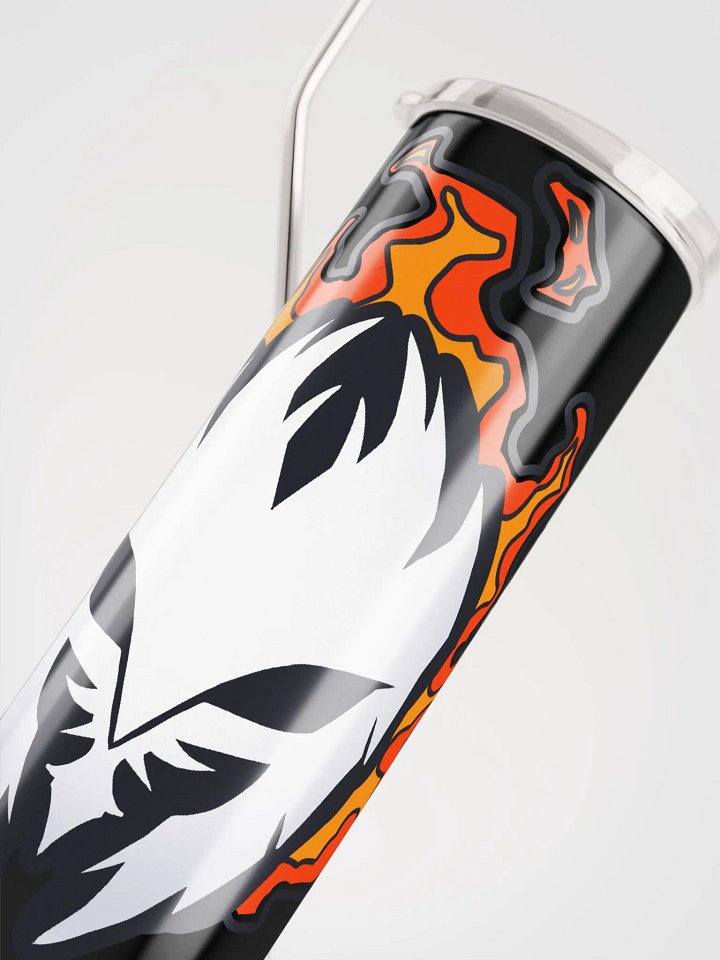 Mask Icon v2 (White) Stainless Steel Tumbler & Straw product image (1)