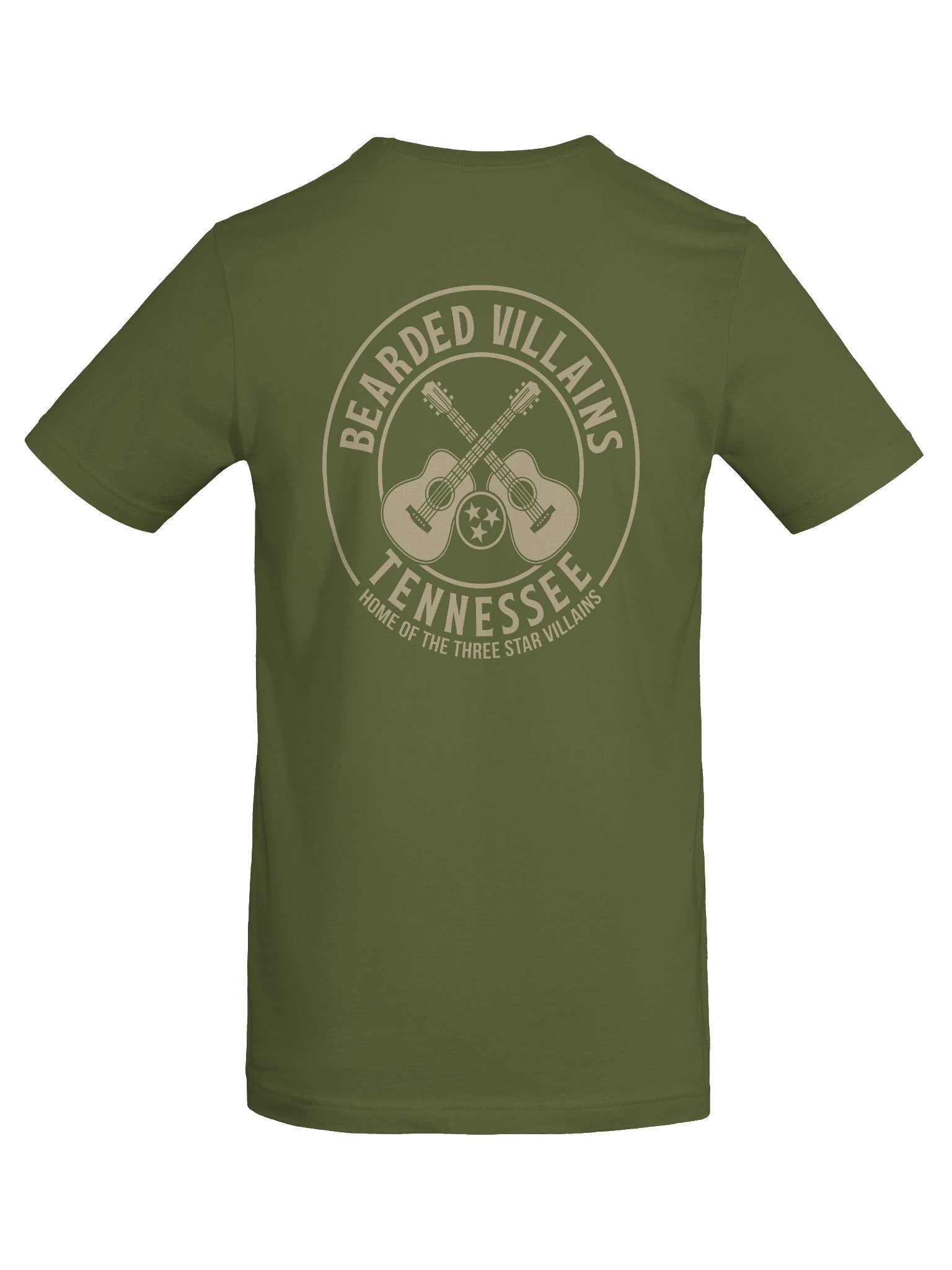 BIG-n-TALL | TSV Bearded Villains Tennessee “Tactical Grit Alternate” T-Shirt | Desert Tan Logo on Olive or Combat Black | Rugged Brotherhood Strength & Everyday Utility product image (43)