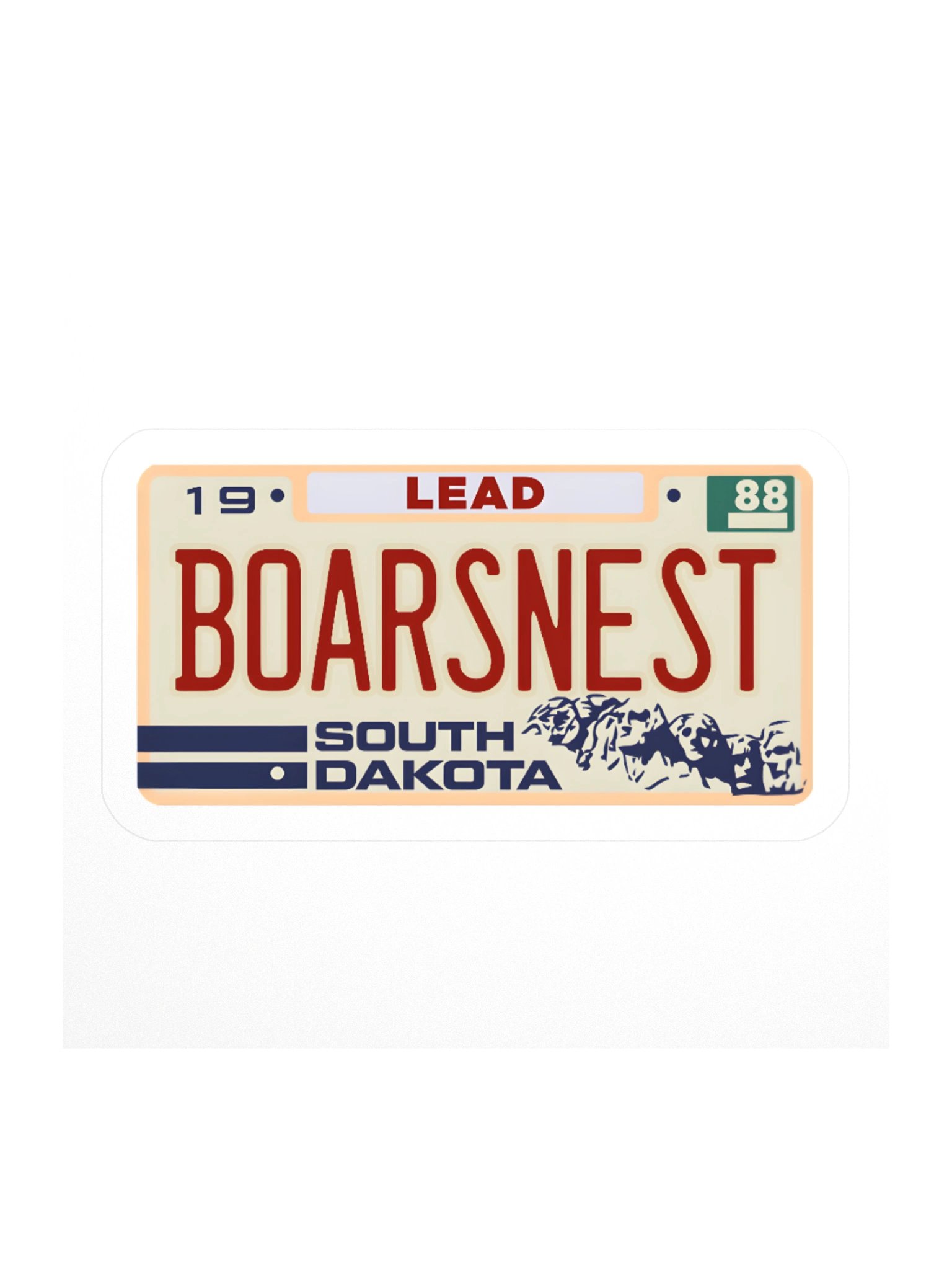 Vintage South Dakota License Plate Kiss Cut Stickers product image (3)