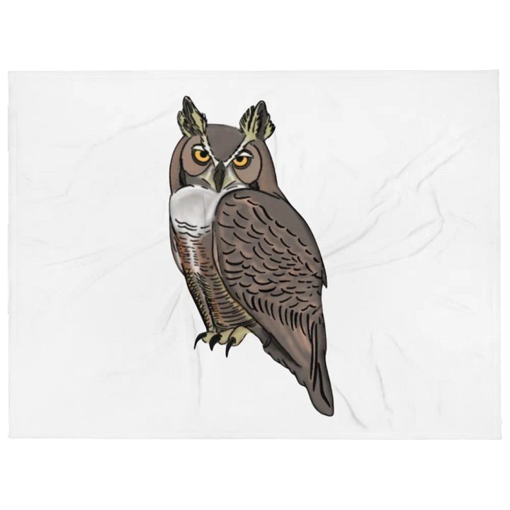 Owl Logo Blanket - White product image (1)