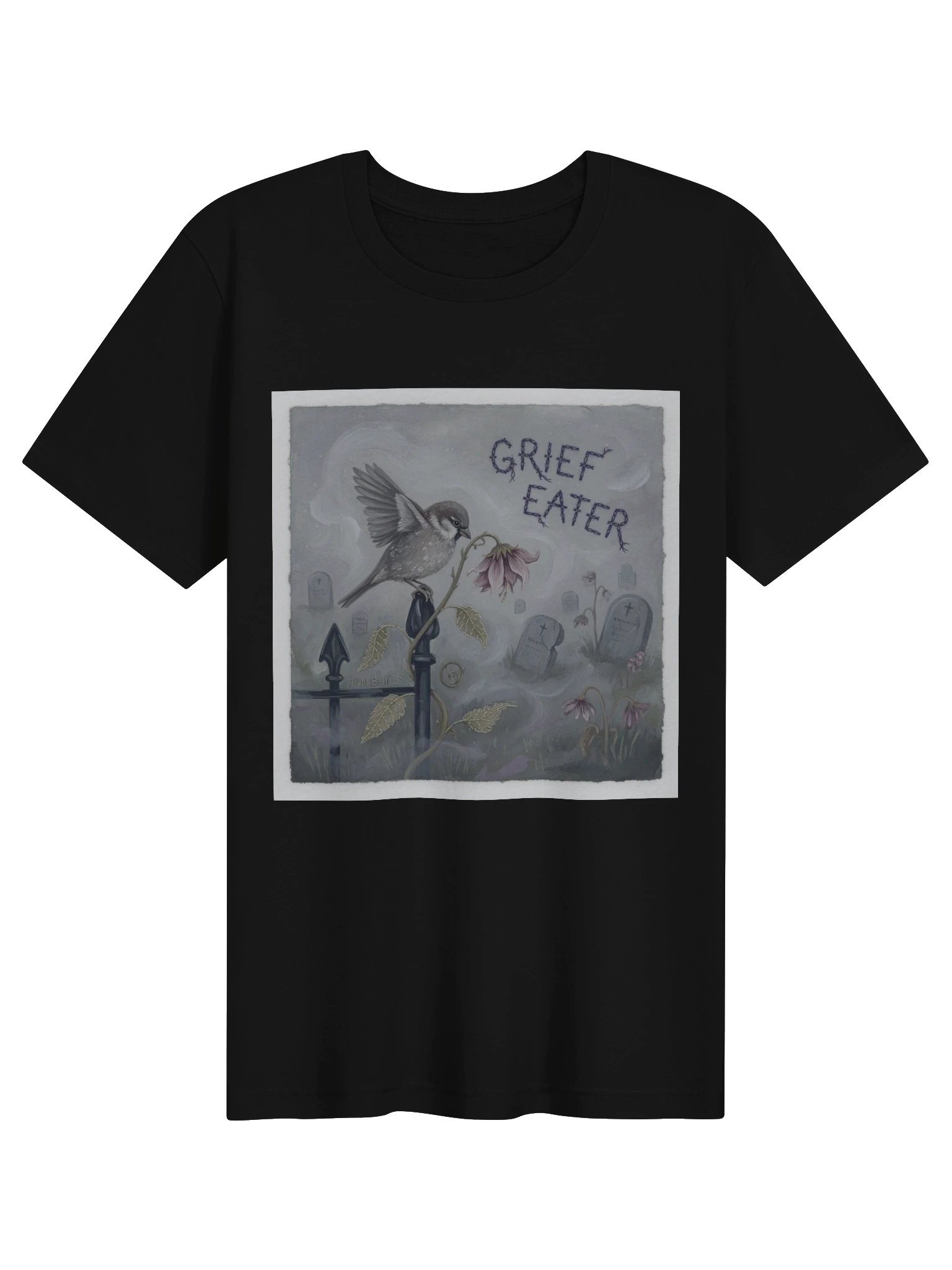 Haunted Bird Tee — Cemetery Sparrow product image (1)