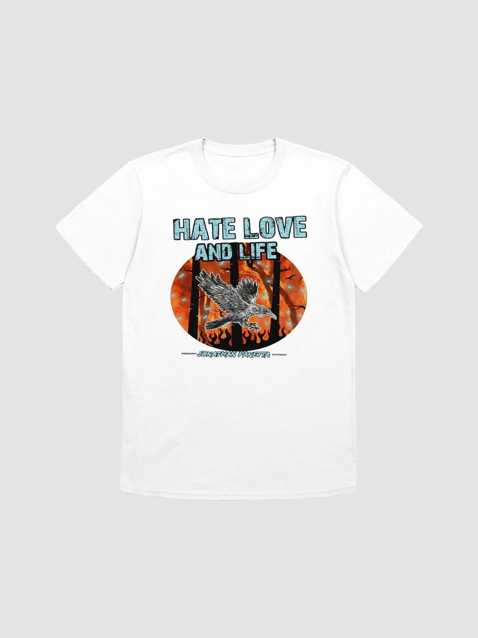 Hate Love and Life White T Shirt product image (1)