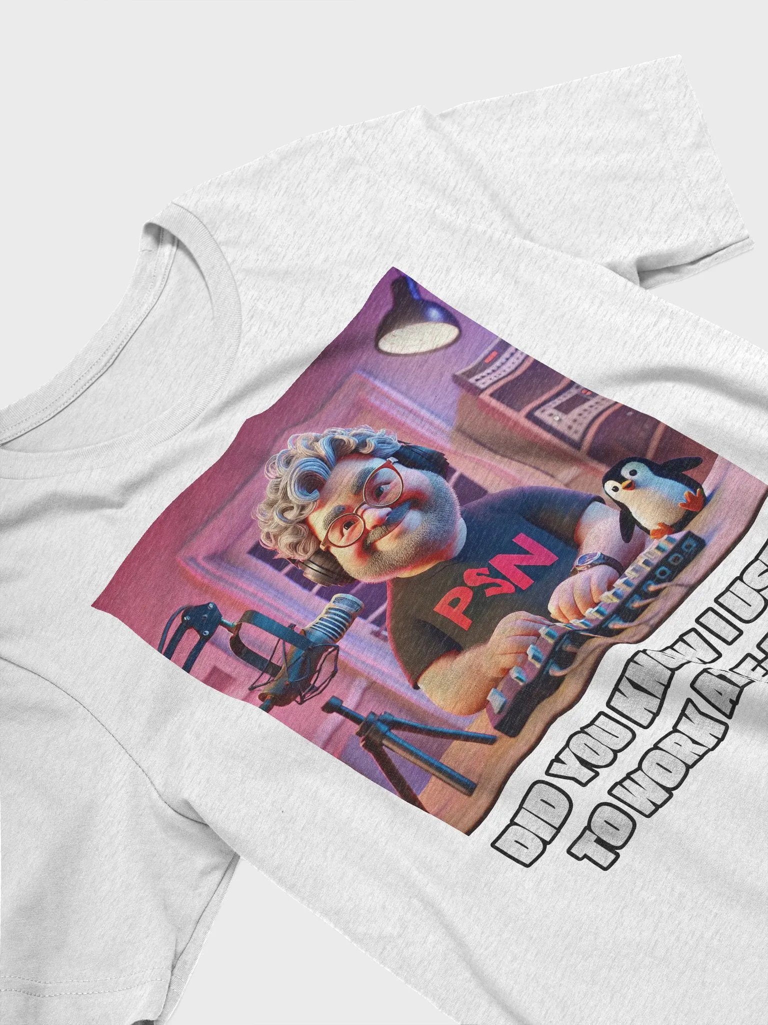 WORK AT E-MU? Cartoon Character T-Shirt product image (23)