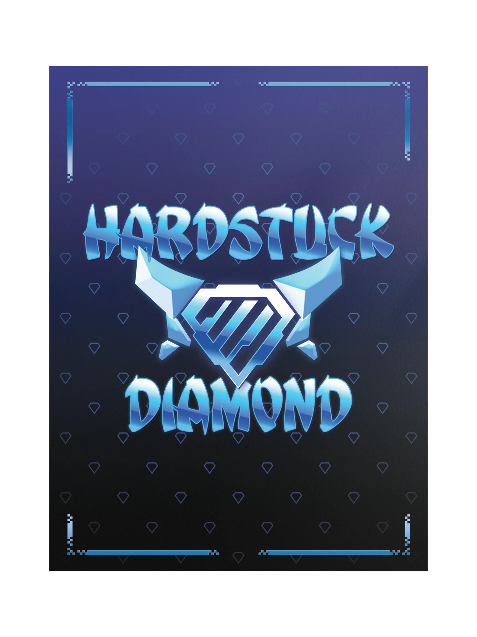 Hardstuck Diamond Poster (Black) product image (1)