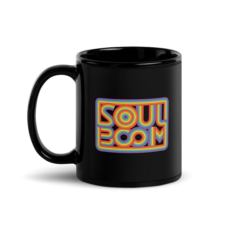 Rainbow Logo Mug - Black product image (1)