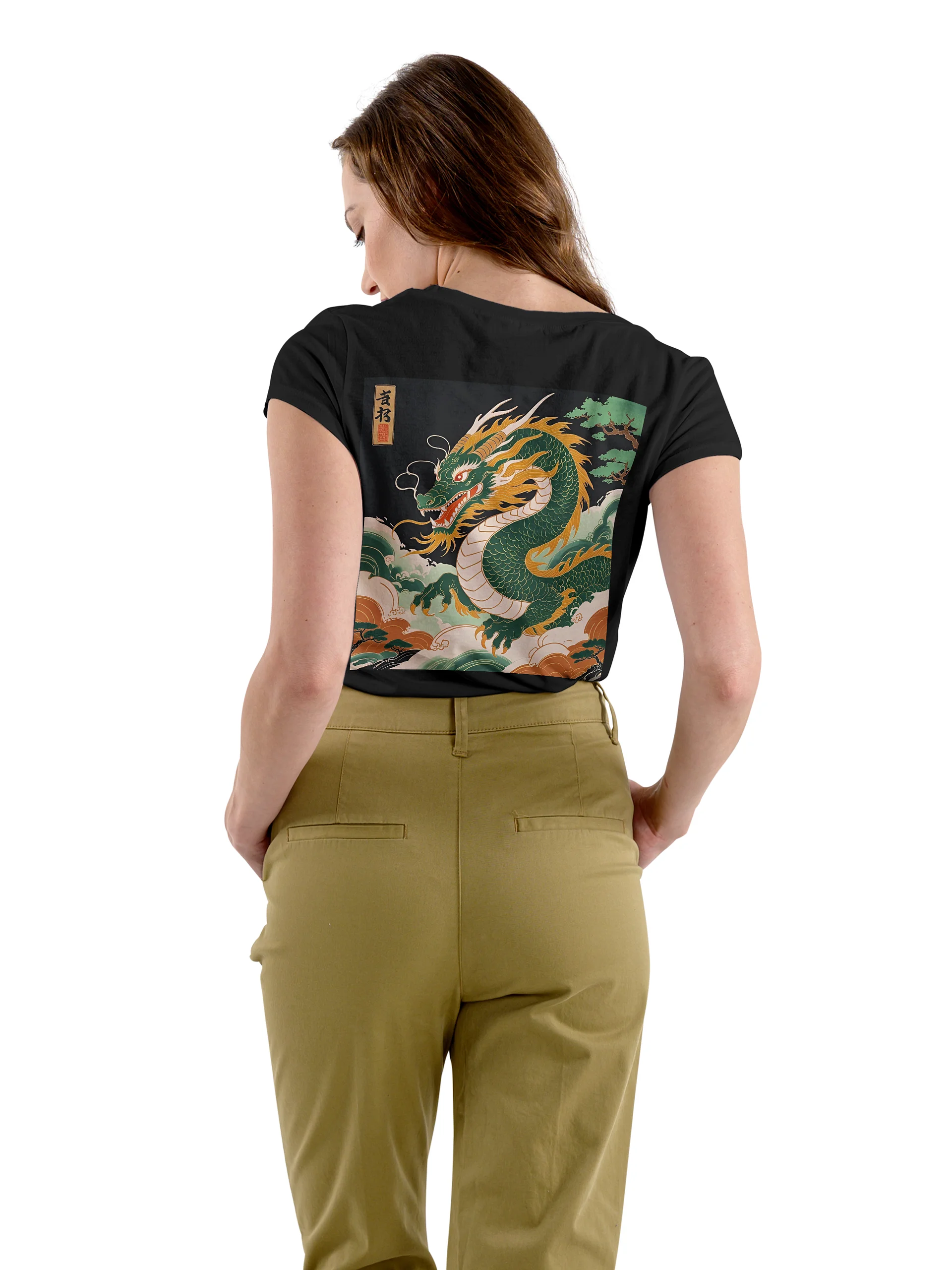 Ryoshin - Fukutsu no Ryu (Indomitable Dragon), Ancient Ryū Collection, T-Shirt, Back Design product image (4)